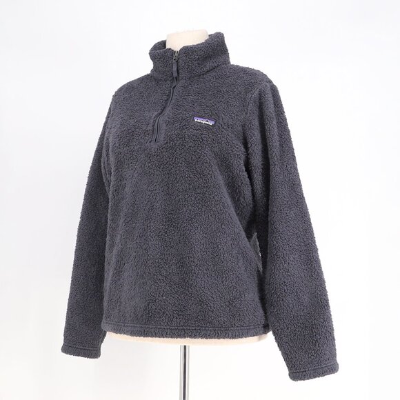 PATAGONIA Women's Los Gatos 1/4-Zip Fleece in Smolder Blue Size L - Picture 2 of 7